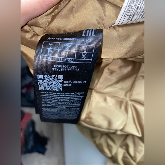 GUESS Jeans Sherpa Trimmed Corduroy Trucker Jacket Brown Size Large men’s - Picture 5 of 9